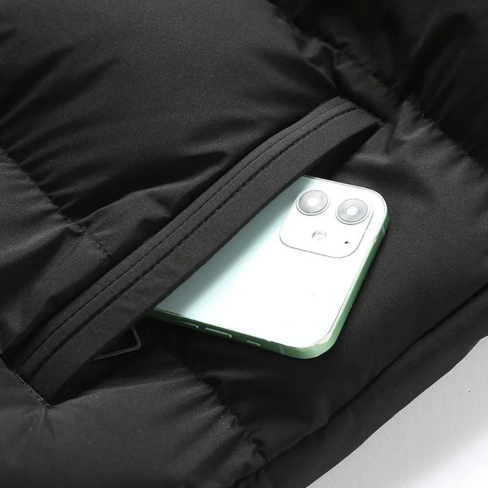 Black Mens Puffer Vest - Picture 5 of 5